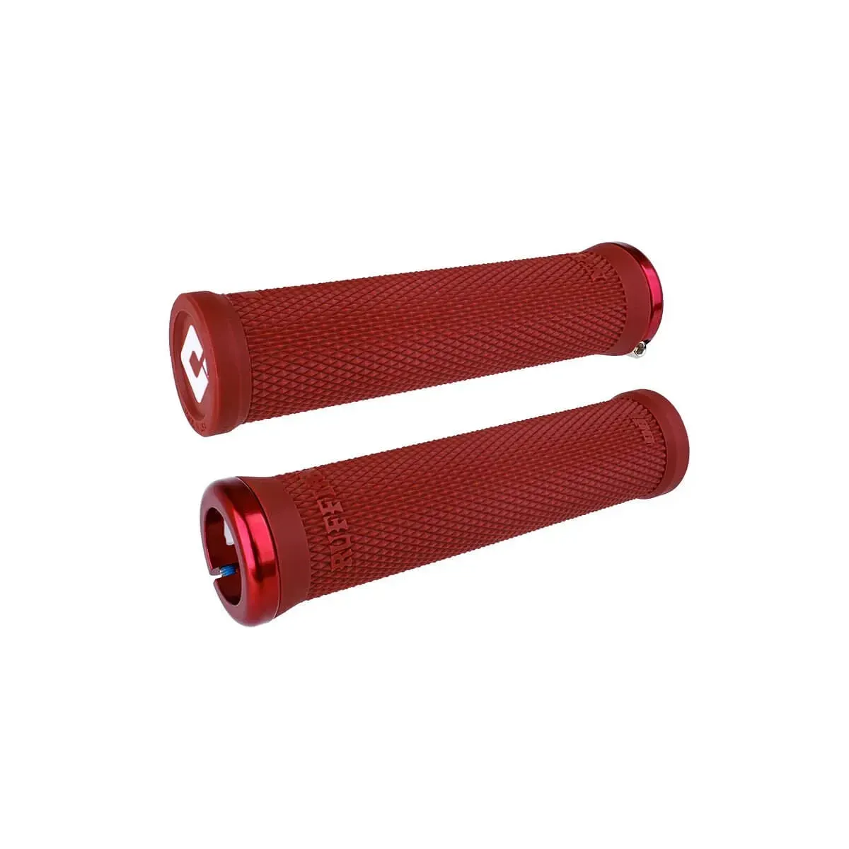 Odi Mtb Ruffian V2.1 Lock-On Grips Dark Red/Red Clamps